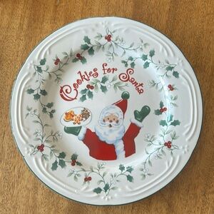 Pfaltzgraff Winterberry Cookies for Santa Plate